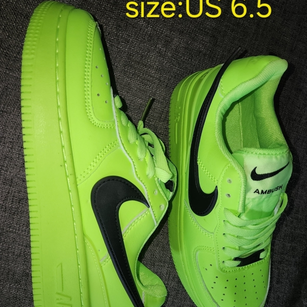 Nike Neon Green and Black Sneakers